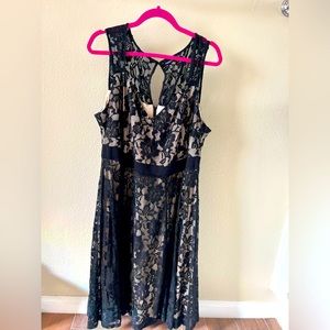 Torrid size 20 formal dress black lace, beautiful!
